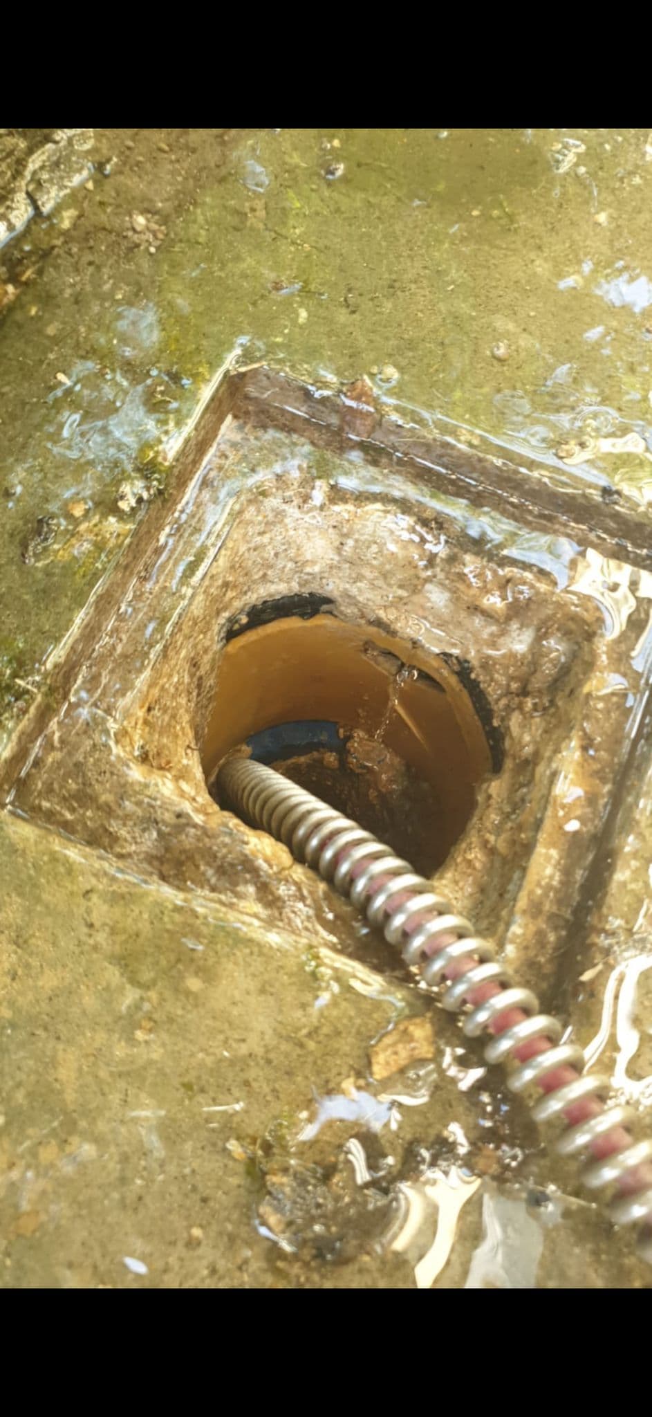 Fettablagerung Rohr entfernt