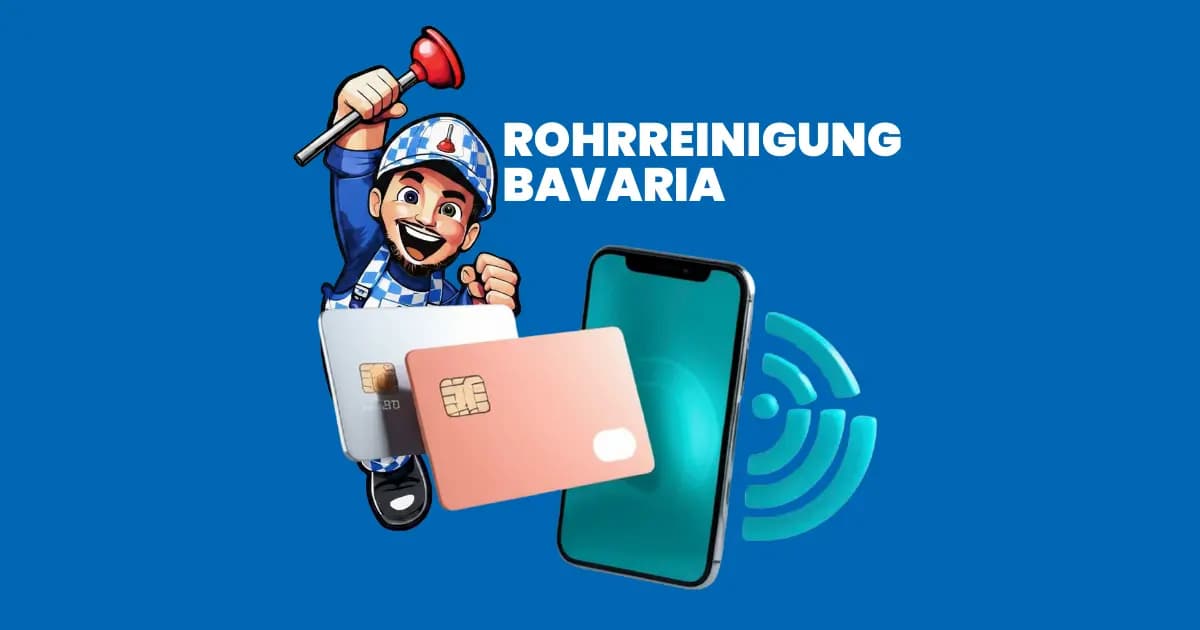 Zahlungsterminal und Bavaria-Logo